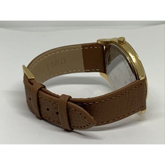 Michael Kors Slim Runway MK3179 Women's Brown Leather Analog Dial Watch WFH211 - Picture 8 of 11